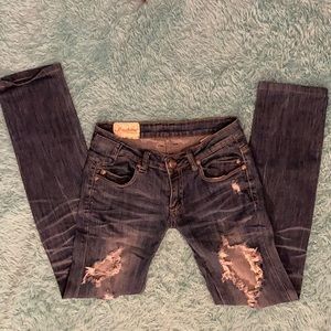 Sz 27 Ripped Jeans by Machine